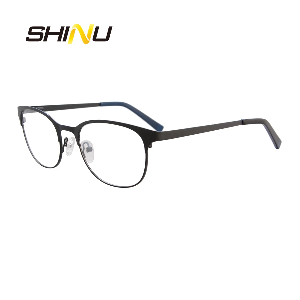 Новая мода из нержавеющей стали и ацетат смешанный очки для женщин мужчин