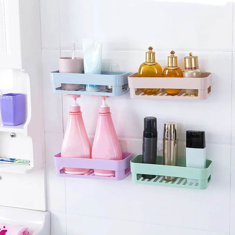 Пластик настенный Тип для хранения в ванной на кухне стеллаж органайзер душа