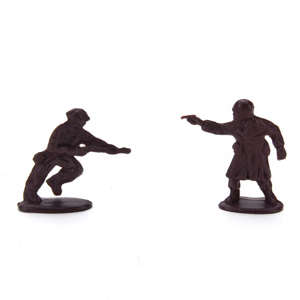 

100Pcs City Gate Tower Sandbag High Quality Plastic Military Soldier Suit Model Set Boys Gifts Action Figures Toys