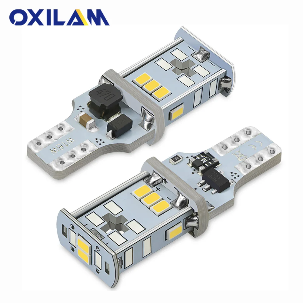OXILAM 2 шт. светодиодный светильник T15 W16W Canbus без ошибок задний фонарь лампа заднего