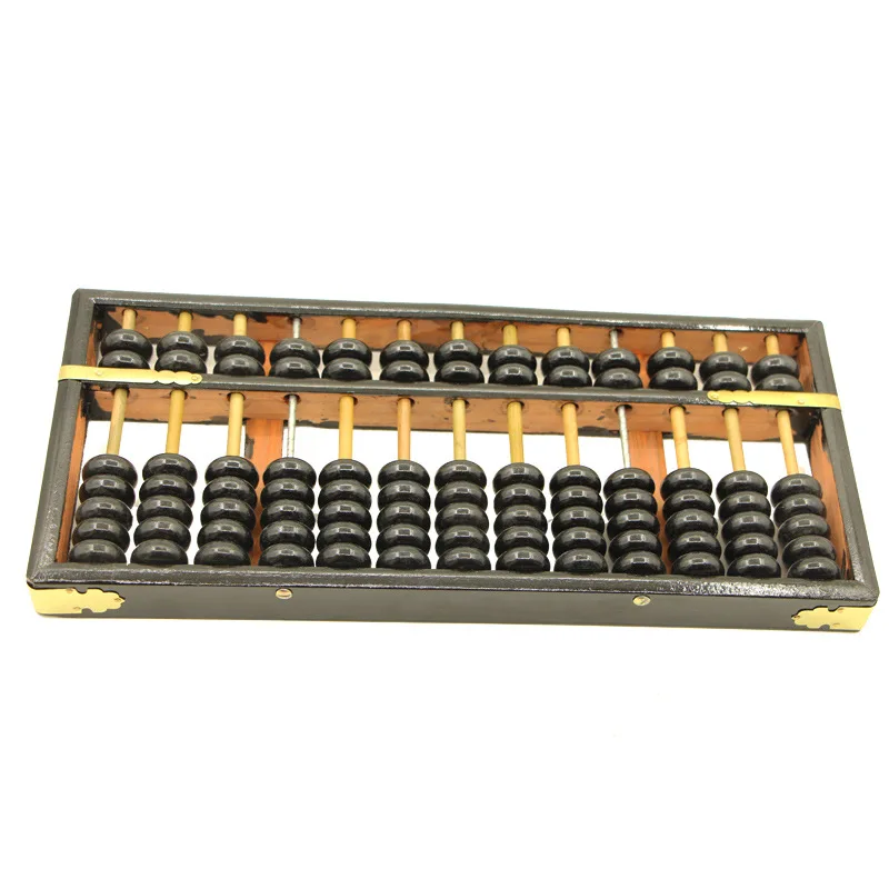 Винтажный Стиль Китайский Abacus 13 колонки деревянные счеты китайский соробан