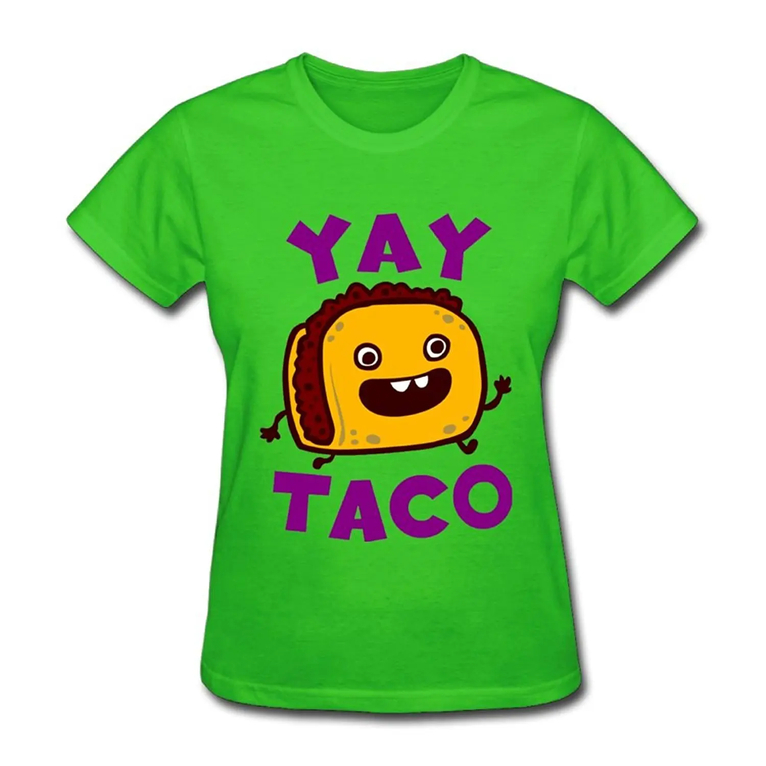 2018 Autumn Womens T Shirt Yay Taco Printed Tshirt Cotton Plus Size Tee Shirts Femme Brand Fashion Short Sleeve shirts | Женская одежда