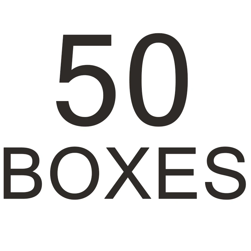 50 boxes 3d норковые ресницы DIY упаковка логотипа оптовый поставщик частной этикетки макияж натуральные норковые накладные ресницы пользовательская этикетка - Цвет: 50 boxes
