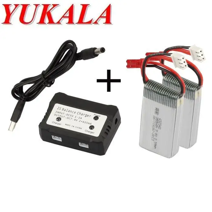 7 4 V 350mAh литий полимерный аккумулятор * 2 шт + в 1 зарядное устройство для X401H X402 R/C