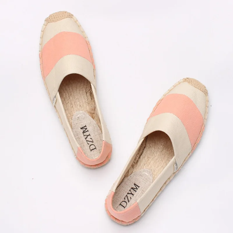 DZYM Autum New Classic Canvas Espadrille Mixed Color Women Flats Top Quality Footwear Breathable Moccasins Loafers Zapatos Mujer