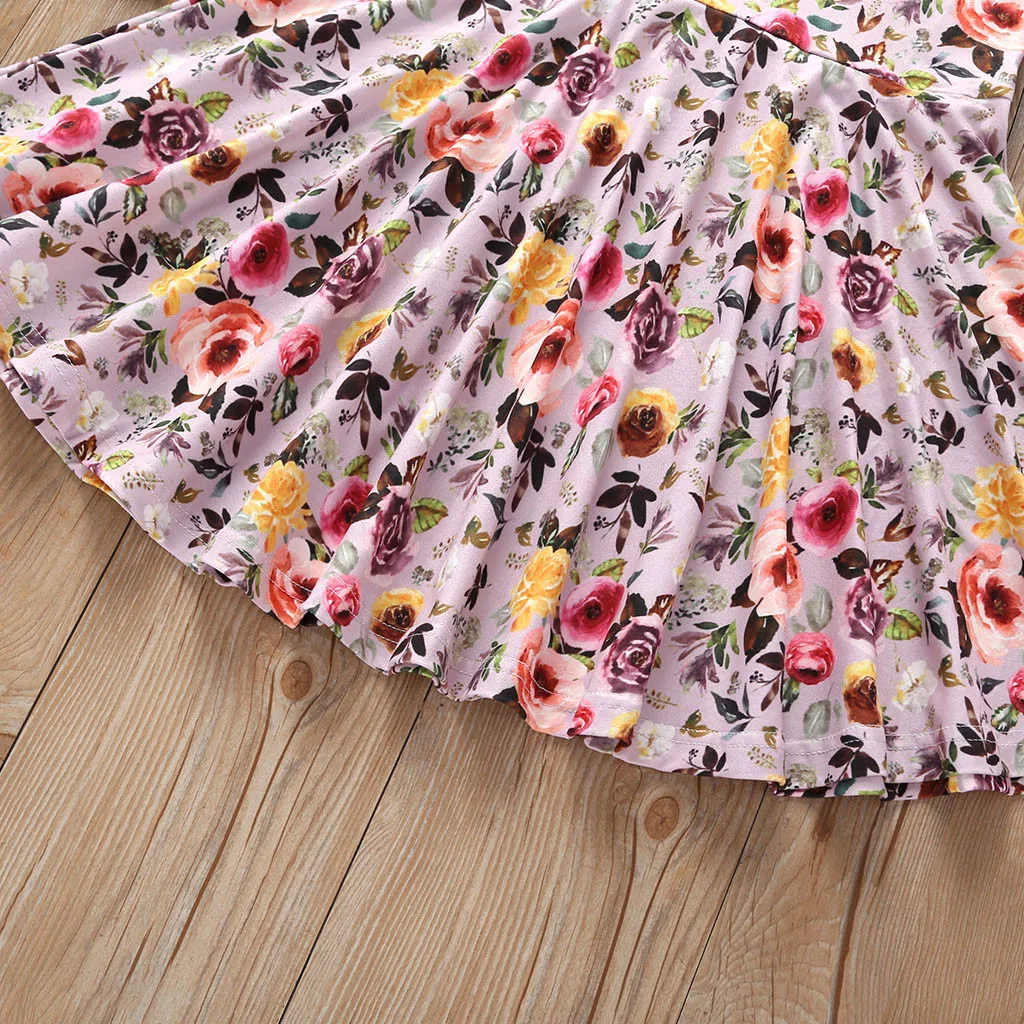 MUQGEW New Fashion Summer Toddler Baby Girls Sleeveless Floral Print Dress Vest Dresses Clothes 2019 | Детская одежда и обувь