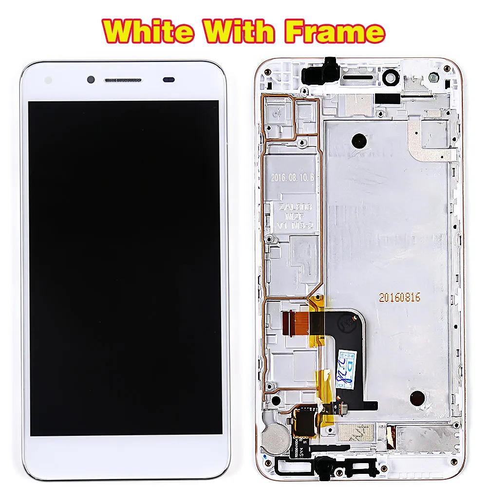Тестирование 5,0 дюймов Сенсорный экран для huawei Y5 II Y5II CUN-L23 CUN-L03 CUN-L33 CUN-L21 ЖК-дисплей Дисплей дигитайзер сборка Рамка