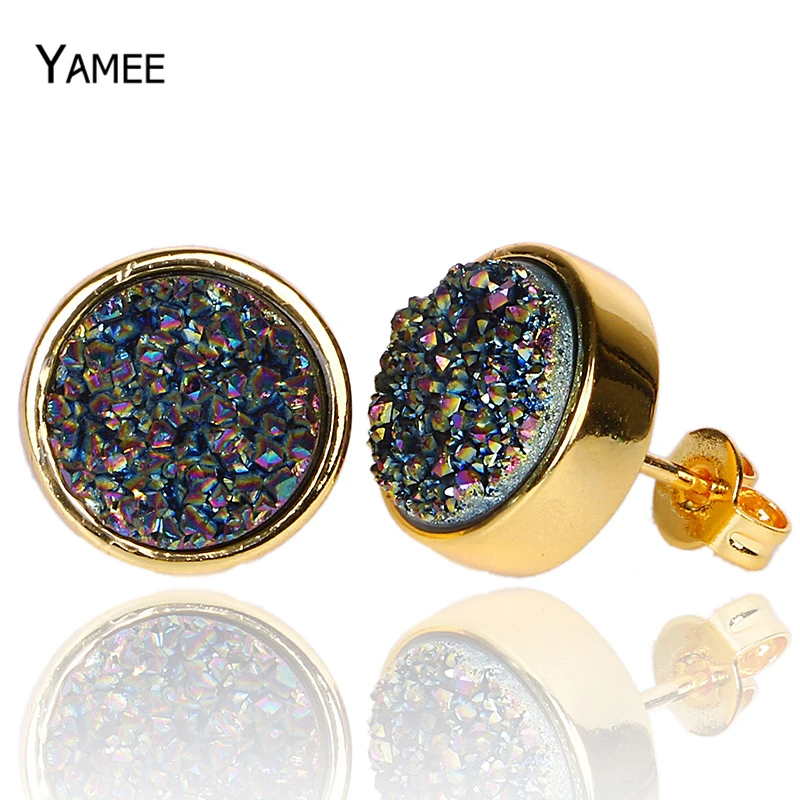 Горячая Продажа корейский стиль женские пирсинг серьги гвоздики милые 10 мм