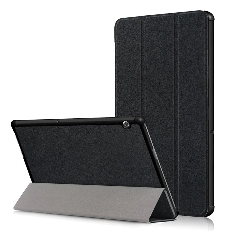 CASE Тонкий флип-стенд из искусственной кожи Coque Funda Shell чехол Магнит Капа чехол для huawei MediaPad T5 10 AGS2-W09/L09/L03/W19 Tablet - Цвет: CASE