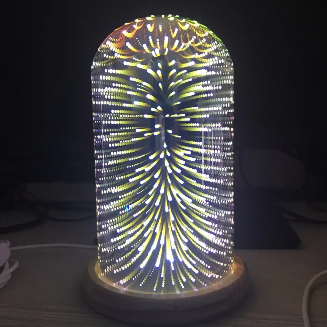 Цветная светодиодная настольная лампа с 3D USB-интерфейсом декоративный ночник для