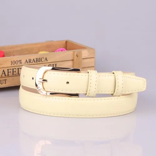 Light yellow Cody steel женский модный ремень индивидуальность пряжка кожаный женский ремень высокое качество ремень ремни женский простой сплошной цвет - Цвет: Light yellow