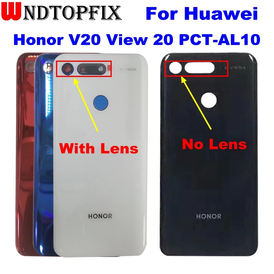 Новинка 6 4 "для Huawei Honor View 20 крышка батареи задняя корпуса для V20 батарея чехол