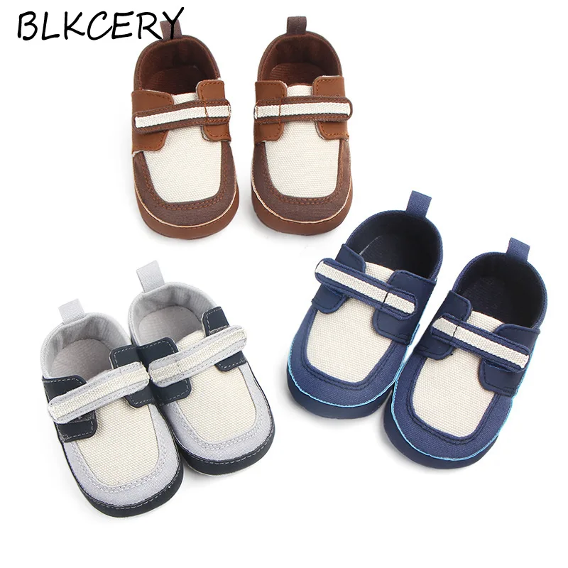 

Newborn Baby Boy Shoes 1 Year Old First Walkers Infant Slippers Toddler Loafers First Step Crib Shoes Prewalkers Soft Sole Tenis