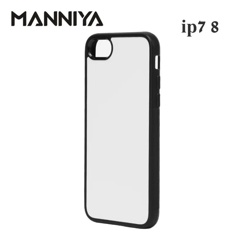 MANNIYA 2D сублимационный чистый резиновый чехол для телефона iphone 7 8 SE 2020 с