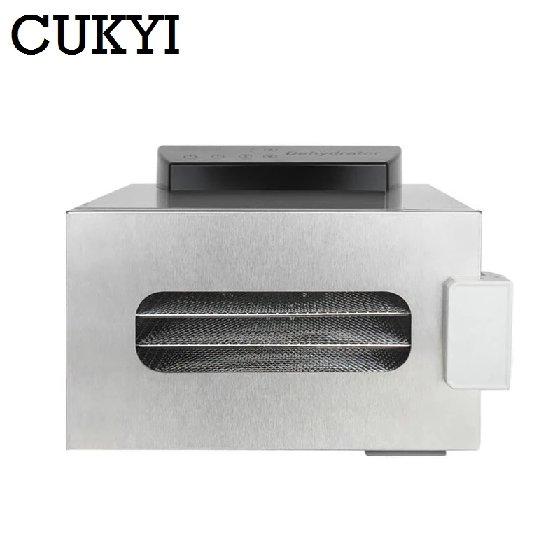 CUKYI 6 лотков из нержавеющей стали, осушитель для пищевых продуктов, фруктов, овощей, осушитель воздуха, закуски, мясо, травы, сушильная машина 110 В 220 В