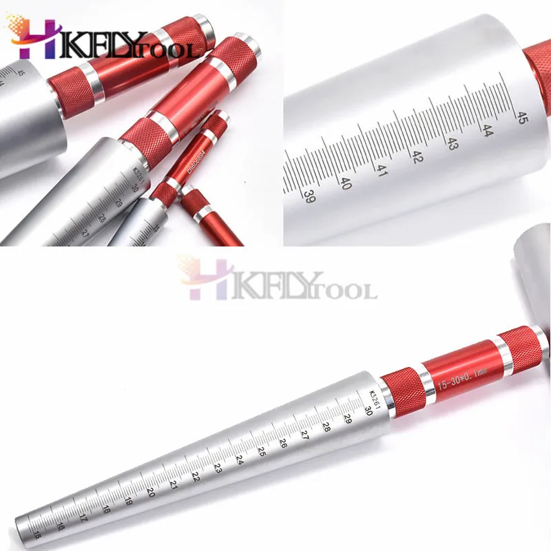 

1-6.5mm 3-15mm Conical feeler gauge taper cone cylinder gauge for measuring hole size,diameter gap gauge