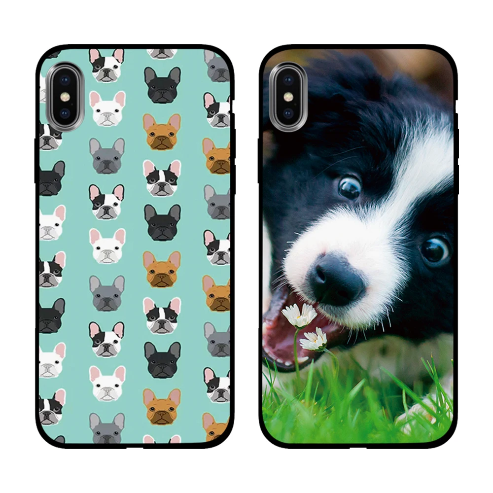 Мягкий чехол из ТПУ с французским бульдогом для Apple iPhone 6 6S 7 8 Plus 5 5S SE X XS MAX XR