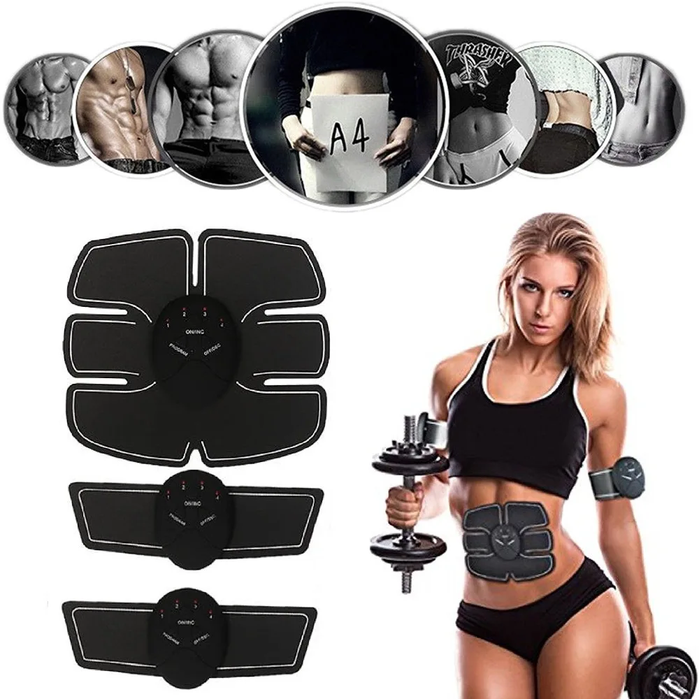 

EMS Wireless Muscle Stimulator Trainer Vibration Abdominal Muscle Exerciser Loss Weight Slimming Training Gym Workout Equipment