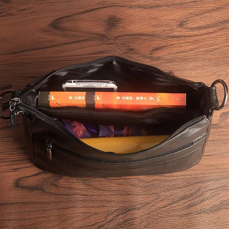 Женская Повседневная сумка через плечо из натуральной кожи для путешествий