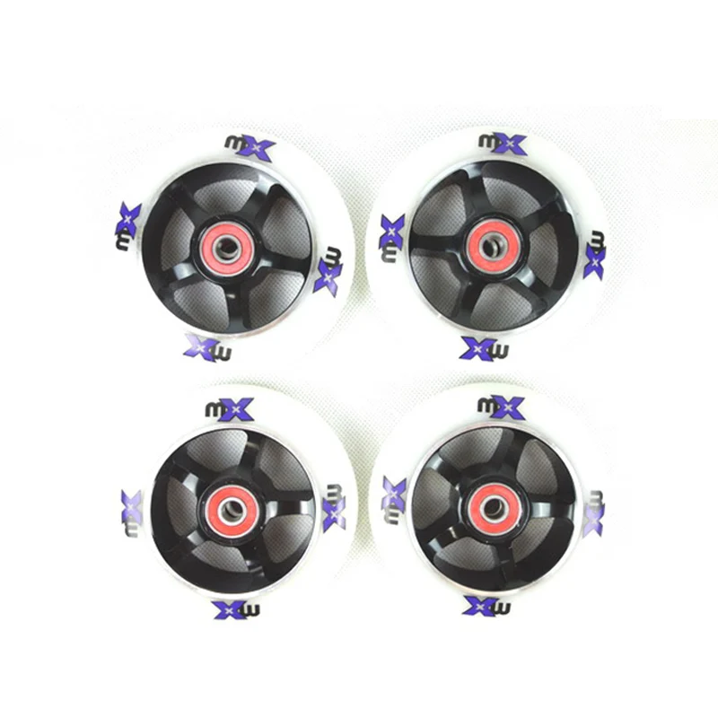 BSTFAMLY 2 шт/комплект 88A 100/110mm колеса скутера из алюминиевого сплава стальная втулка