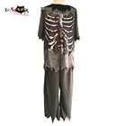 Костюм зомби для мальчиков; Детский костюм призрака на Хэллоуин; Детский костюм страшного кровавого скелета вечерние; Нарядное платье; Одежда