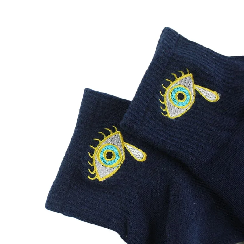 [WPLOIKJD] Креативные хлопчатобумажные забавные носки в стиле Харадзюку женские новые жаккардовые милые носки с вышивкой для еды Sokken Calcetines Mujer