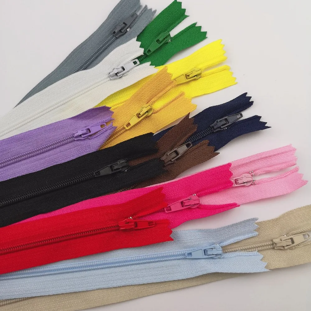 20CM 100pcs/lot Colorful 3# Closed End Nylon Coil Zippers Tailor DIY Handmade Accessory Sewing Craft Bag Garment Material | Дом и сад