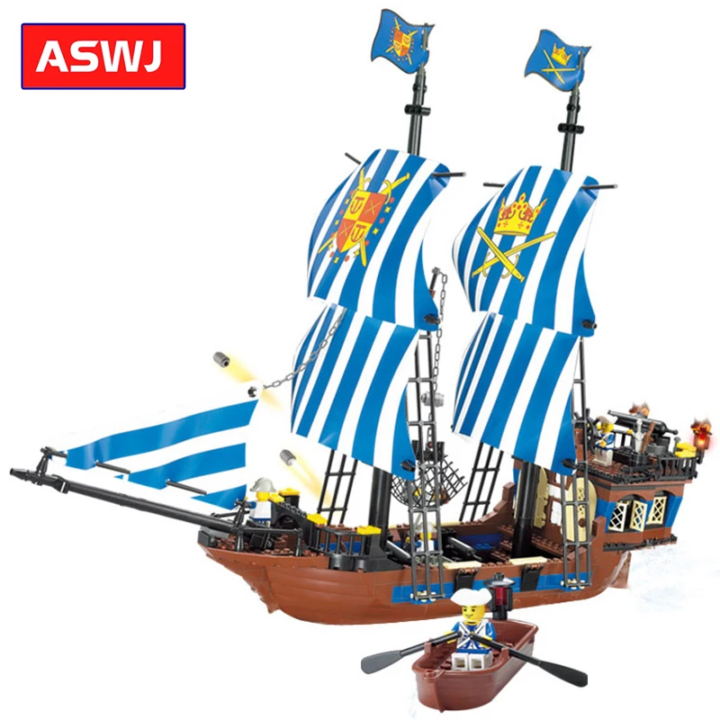 Военные Пираты темно синие головные уборы строительные блоки совместим с Lego