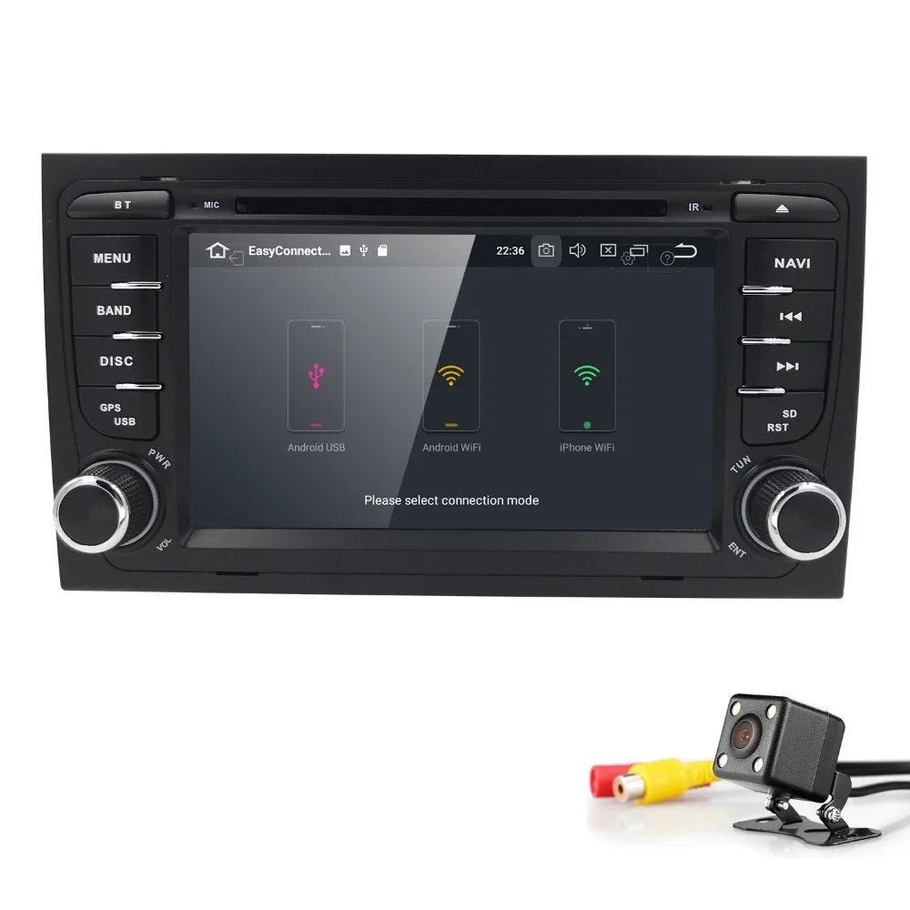 2 din Android 8 0 Автомобильный мультимедийный dvd плеер для SEAT EXEO Audi A4 B6 B7 2002 2003 2004 2005 2006 S4