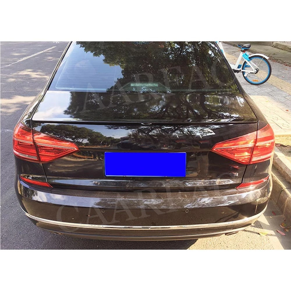 Задний спойлер из АБС пластика для Volkswagen VW Passat B7 2011 2018 отделка багажника наклейка