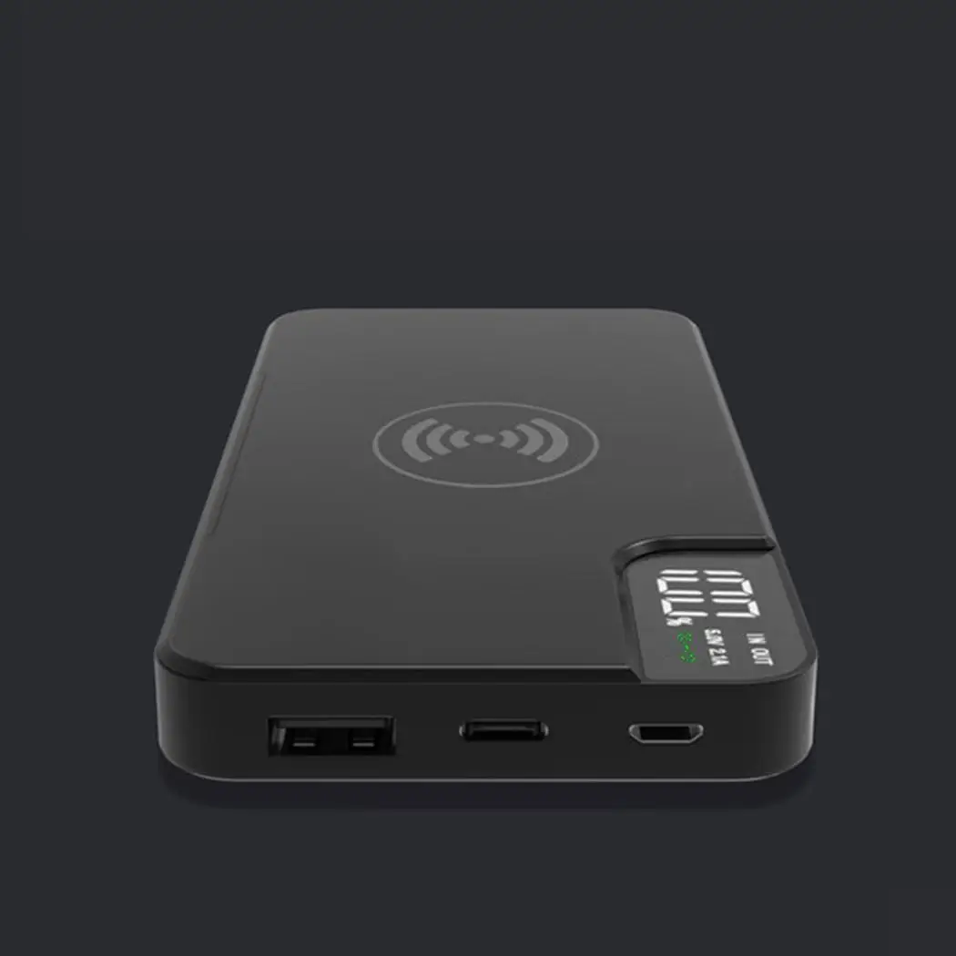 8000mAh Large Capacity Power Bank Portable Digital LCD Display Mobile Charger External Battery With Adjustable Phone Holder | Мобильные