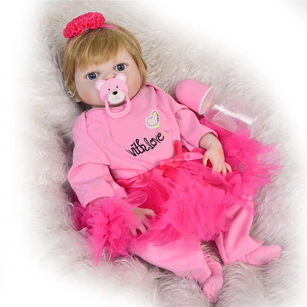 Куклы Bebes reborn menina 19 "48 см силиконовые куклы с полным корпусом реалистичные victoria