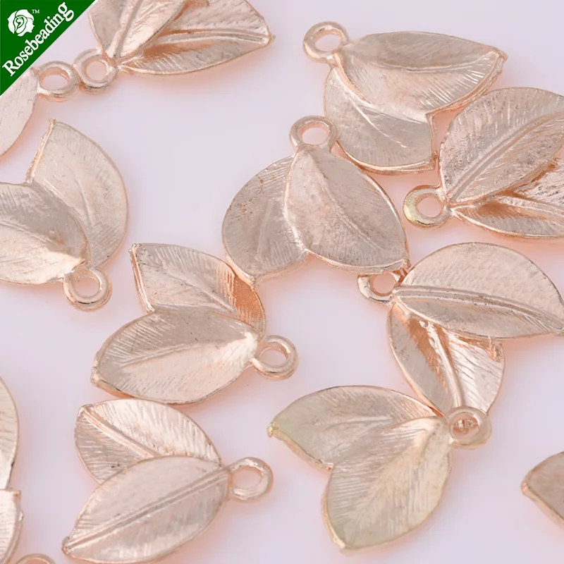 20 шт 16х16 мм позолоченный лист из цинкового сплава украшения для волос ручной