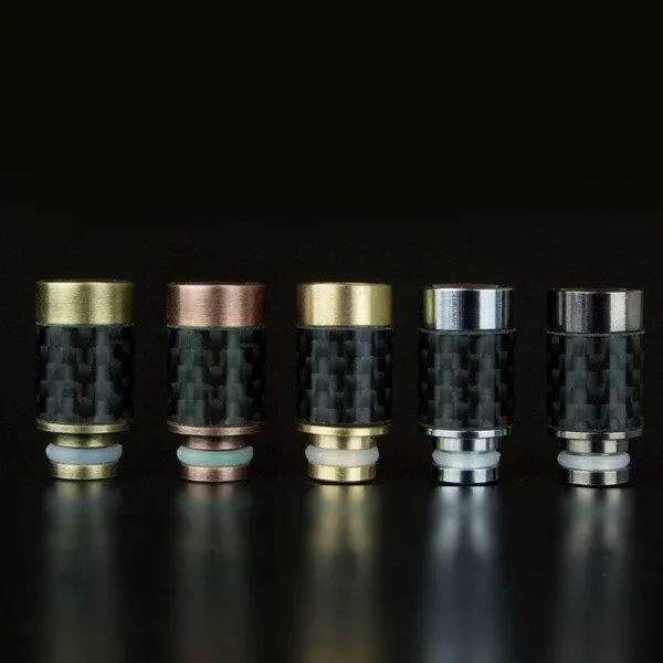 1PCS Carbon Fiber 510 Drip Tips Wide Bore Tip for E Cigarette RDA/RBA/RTA Atomizer Tank | Electronic Accessories