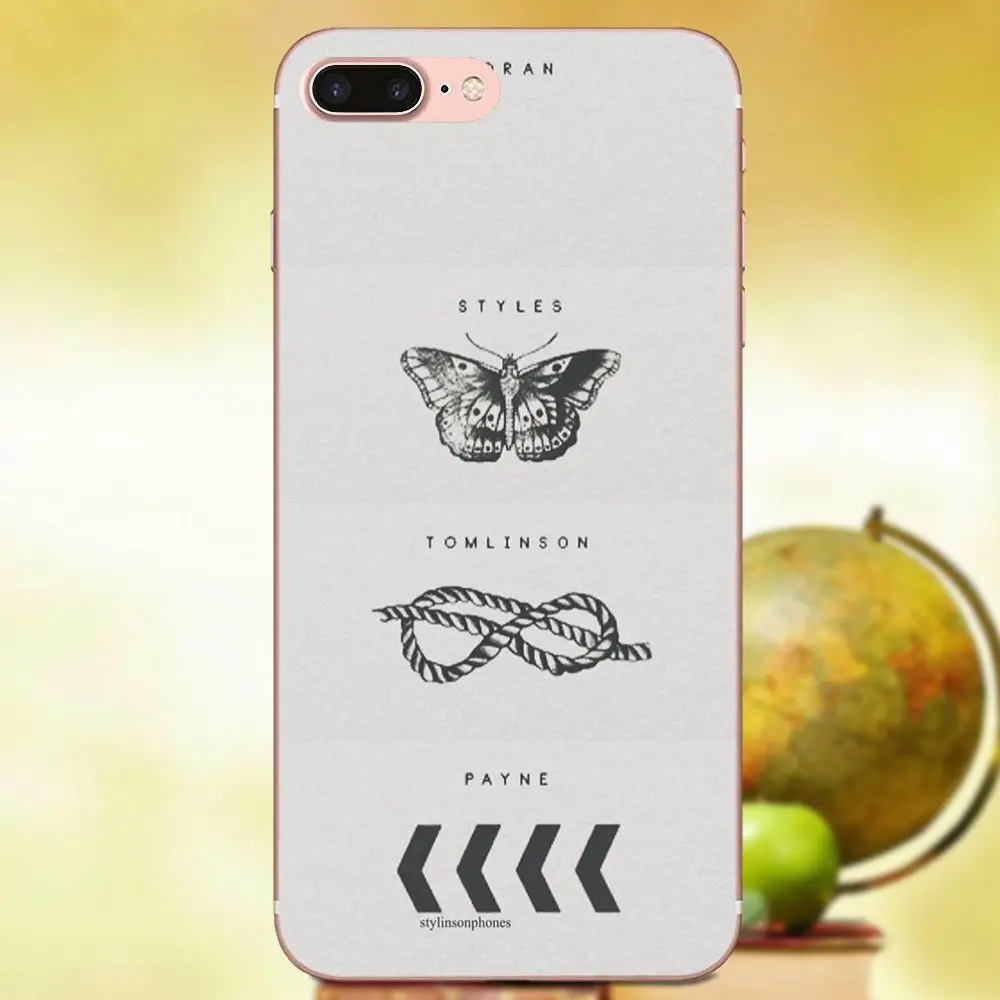 Мягкие чехлы для телефонов с татуировкой в одном направлении Apple iPhone 4 4S 5 5C 5S SE 6 6S 7