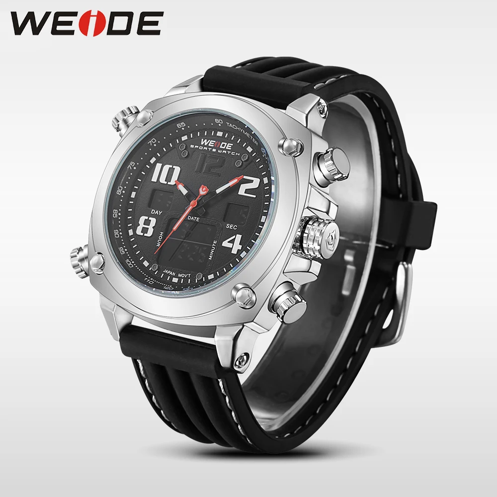 Relogio masculino WEIDE Модные повседневные мужские с двумя часовыми поясами ретранслятор