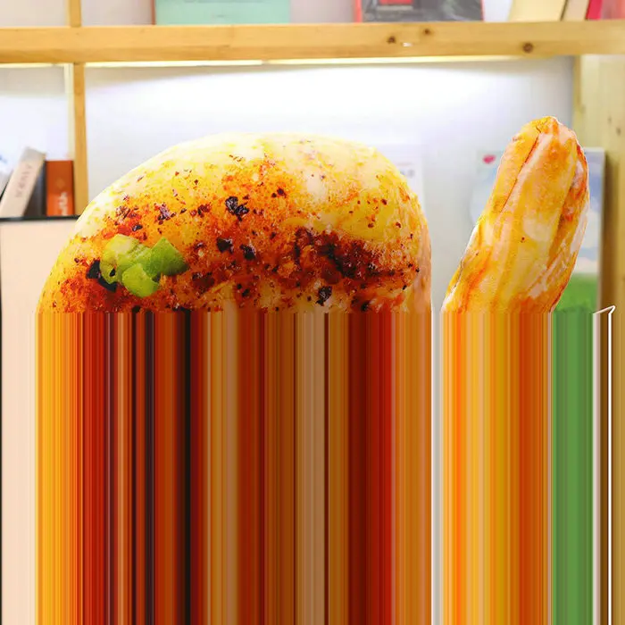 50cm Плюшевая имитация еды, рыба на гриле/куриная нога, Фаршированная Подушка и жареное крыло/кальмар, мягкая кукла для барбекю, Детская креативная игрушка для выпечки - Цвет: 50cm
