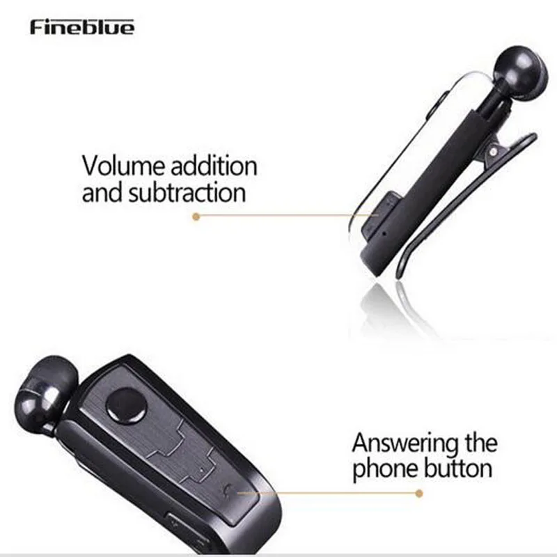 Беспроводные наушники FineBlue F910 с Bluetooth выдвижной головкой напоминающей вибрацию