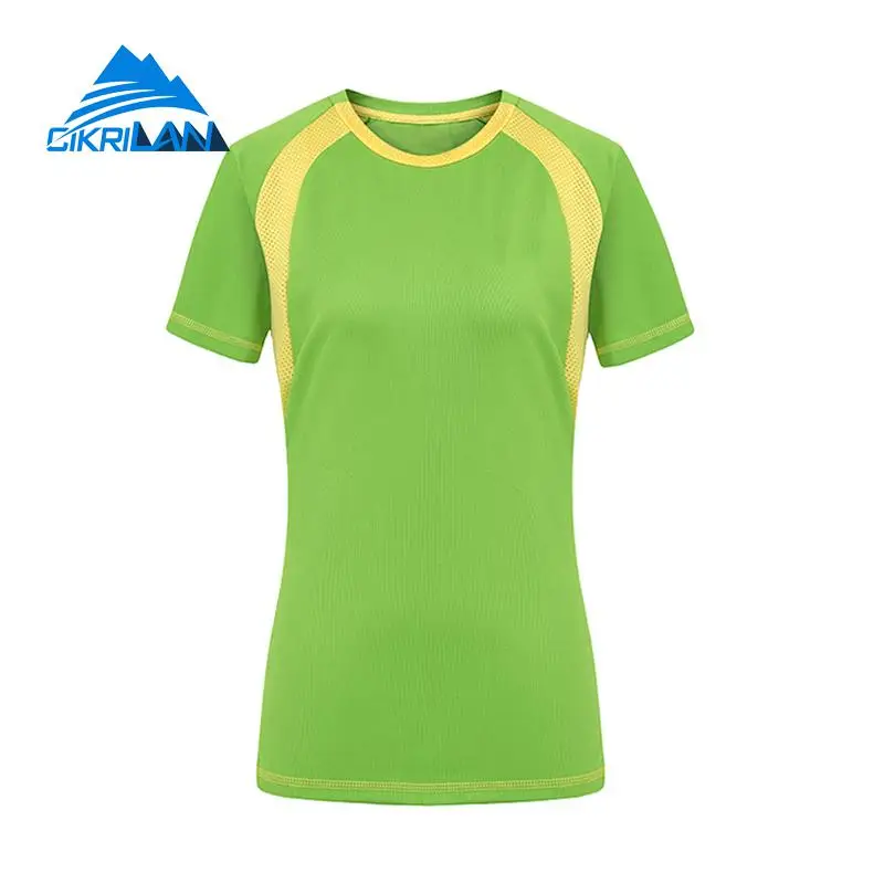 Женская быстросохнущая футболка летняя дышащая с коротким рукавом для активного