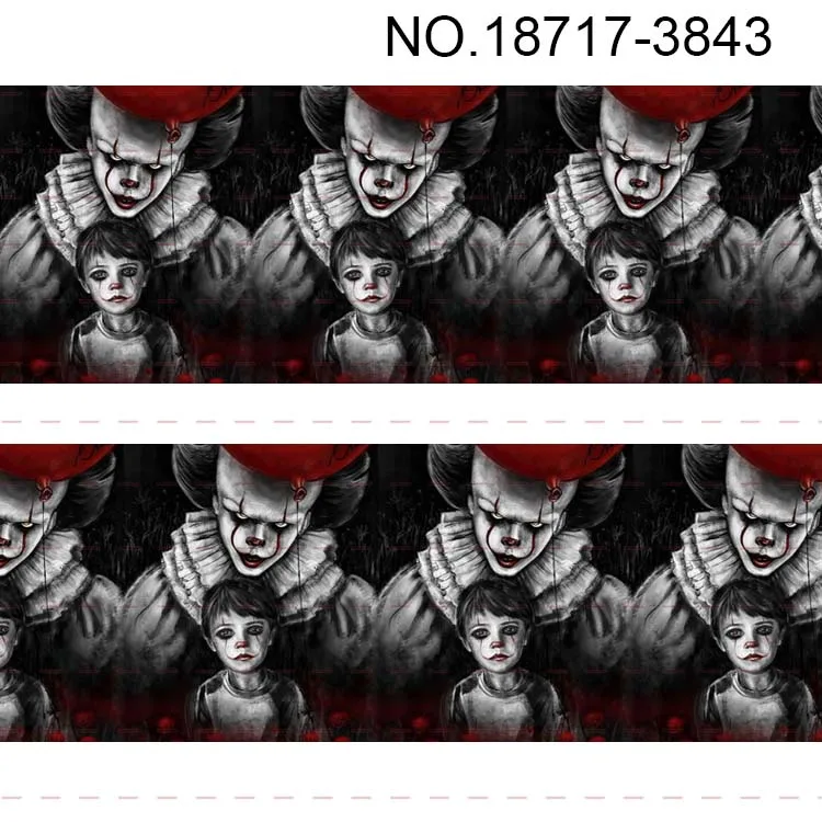18717-3843 10 метров-разных размеров-Movie Stephen King's It Grossgrain ленты-Movie характер лента - Цвет: 18717-3843