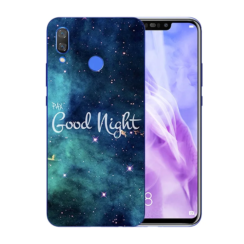 6.3&quot Cases for Huawei nova 3 Fundas Transparent Gel Hook Pattern Back Cover Protection Phone Shell Coque |