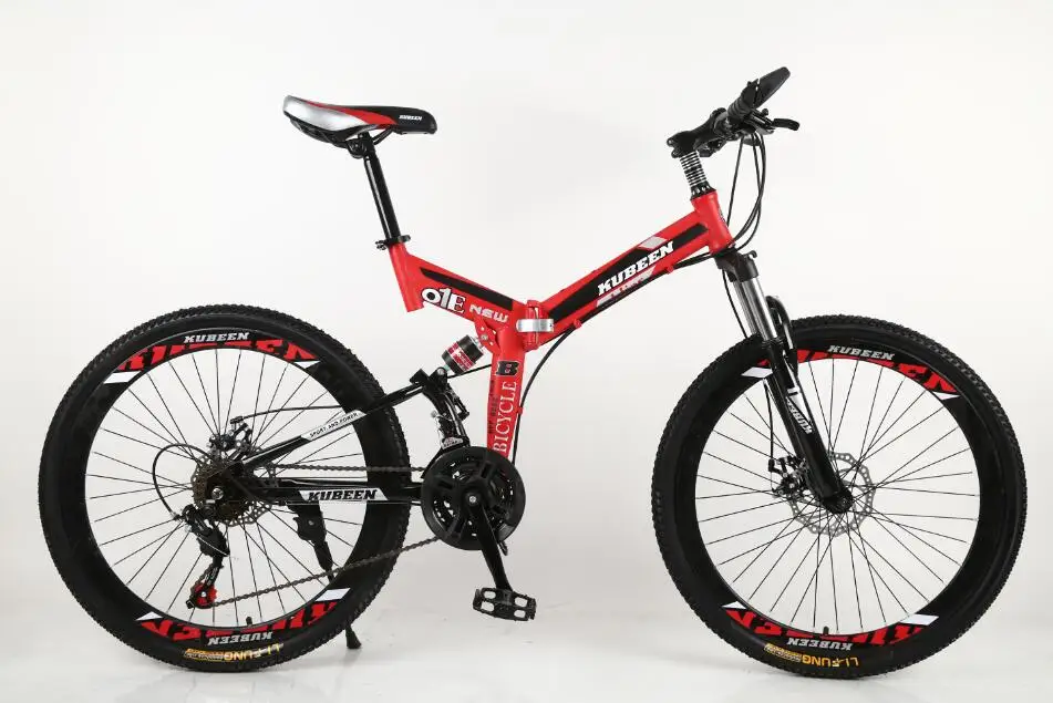 red 400c KUBEEN горный велосипед 26 дюймовый стальной 21 скорость велосипеды двойной дисковые тормоза с переменной скоростью дорожные велосипеды гоночный велосипед BMX велосипед - Цвет: red 400c