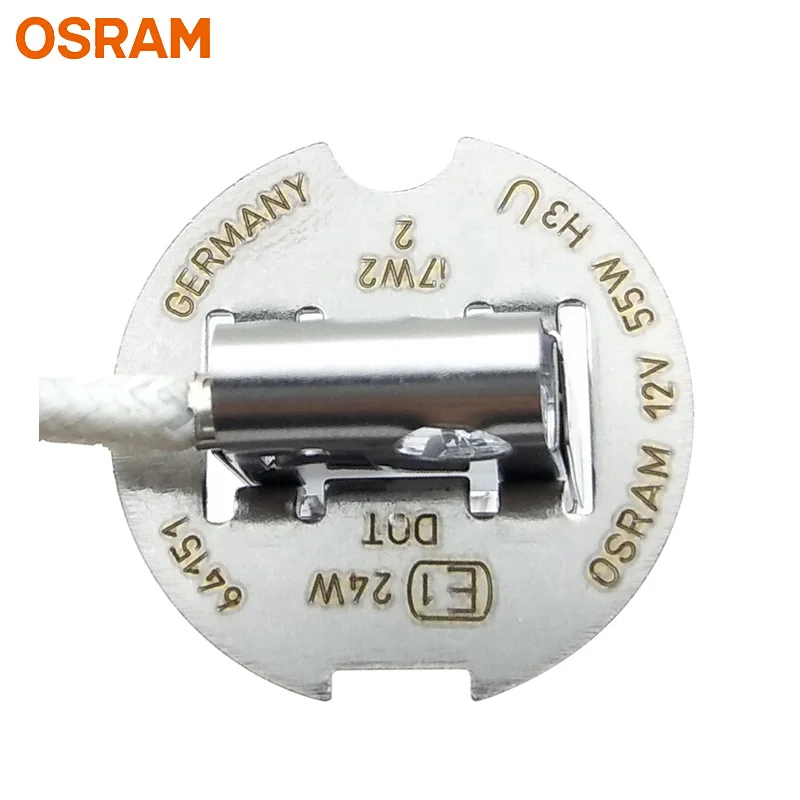 OSRAM Оригинальный H3 Автомобильная Галогенная Фара Авто Лампы Стандартные лампы 12