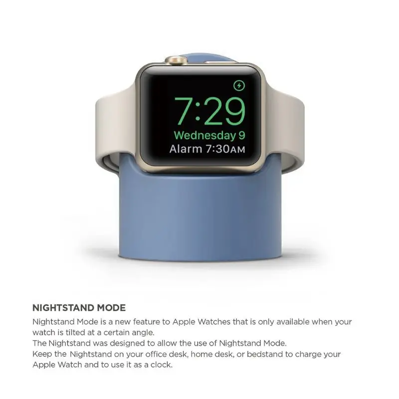 Силиконовый держатель док-станции для Apple Watch Series 4/3/2/1 44 мм/42 мм/40 мм/38 мм зарядный