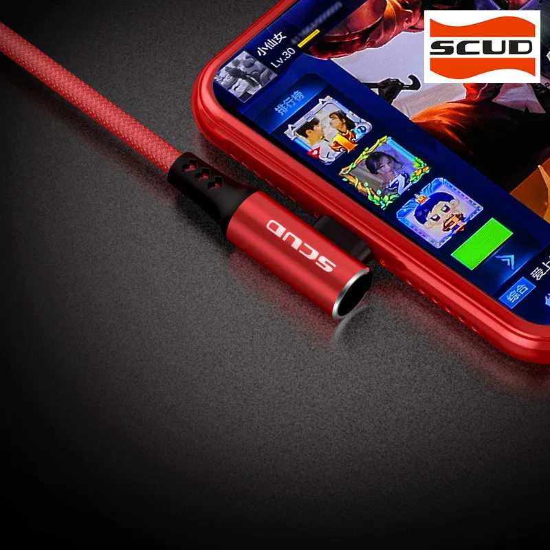 SCUD usb type-C кабель для сотового телефона USB type C Быстрый кабель для быстрой зарядки для устройств usb type-C кабель для игр