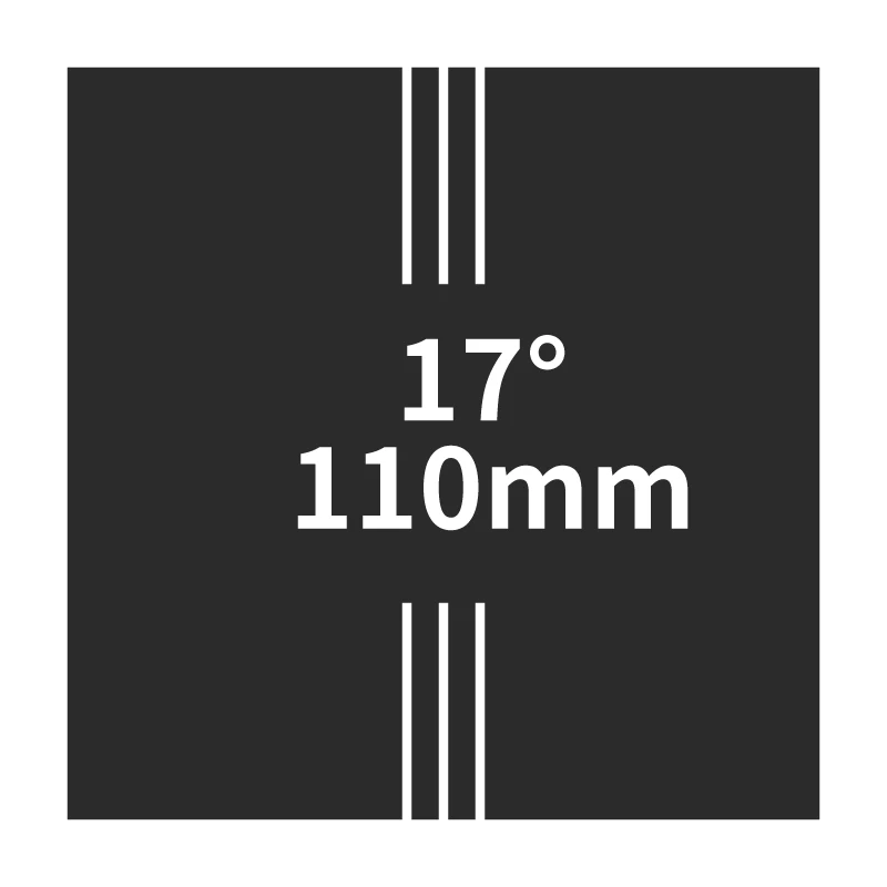 17 degree 110mm ULLICYC 6/17 градусов горный велосипед матовый 3 к полный углеродного волокна велосипед стебли дорога 31,8*80-120 мм светильник MTB части LGC92 - Цвет: 17 degree 110mm