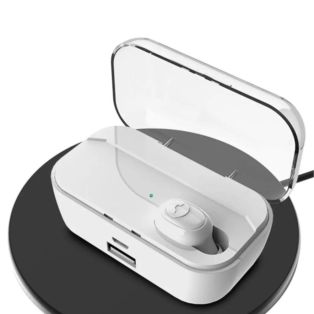 Красный Беспроводные стерео наушники, Bluetooth наушники, 5,0 дюйма, наушники-вкладыши, HIFI звук, 3500 мАч, зарядное устройство, зарядная коробка для IOS Android - Цвет: Красный