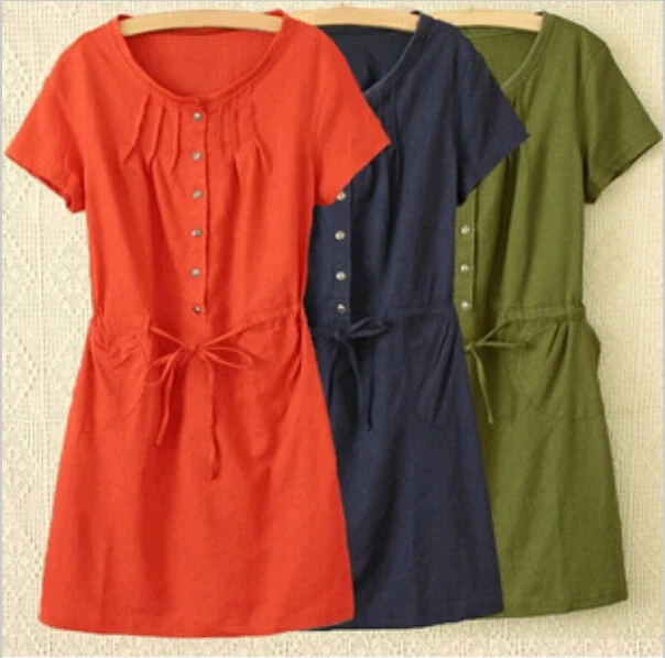 Платье большого размера летнее стильное женское повседневное с коротким рукавом