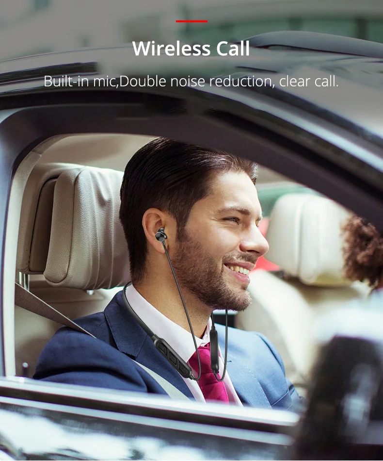 Беспроводные наушники EARDECO с большим аккумулятором, стереонаушники с Bluetooth, спортивные наушники с микрофоном, басовые наушники для телефона