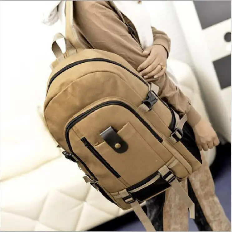 

Large Travel Rucksack Multifunctional Travel bucket Backpack Men And Women 5 Colors Canvas College Student School Backpack 2018.